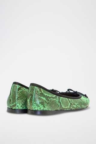 Ballerine in pelle - Verde