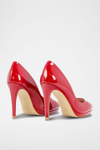 Décolleté in pelle verniciata - Rosso