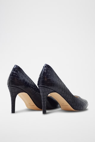 Décolleté in pelle verniciata - Navy