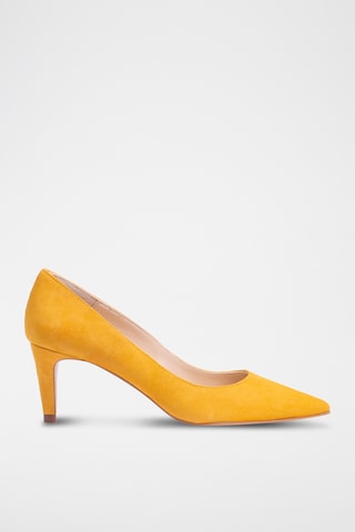 Décolleté in pelle scamosciata - Giallo
