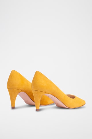 Décolleté in pelle scamosciata - Giallo