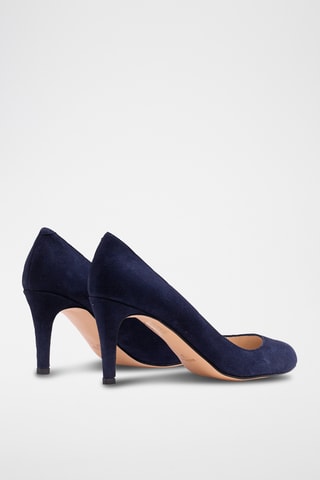 Décolleté in pelle scamosciata - Navy