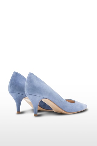 Décolleté in pelle scamosciata - Blu