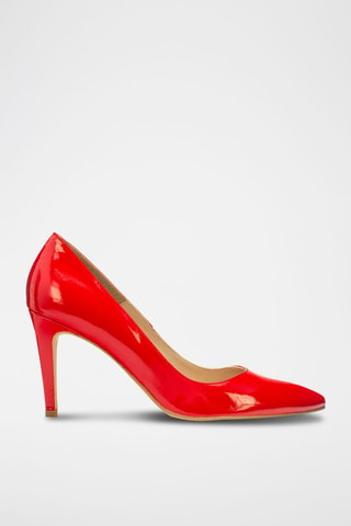 Décolleté in pelle verniciata - Rosso