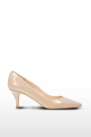 Décolleté in pelle verniciata - Beige