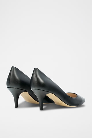 Décolleté in pelle nappa - Nero