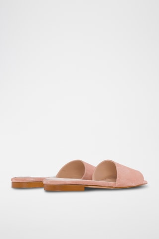 Ciabatte in pelle scamosciata - Beige