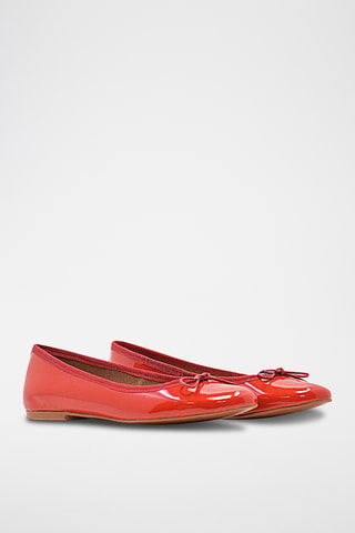 Ballerine in pelle verniciata - Rosso