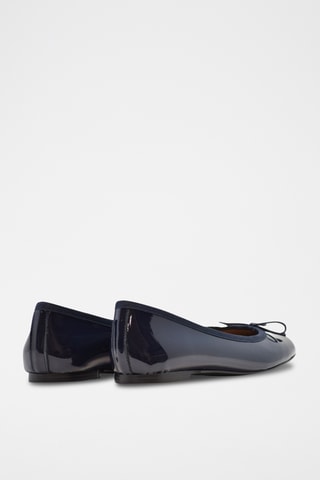 Ballerine in pelle verniciata - Navy