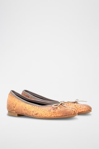 Ballerine in pelle - Arancione