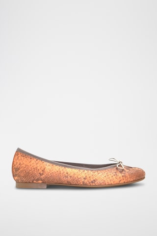 Ballerine in pelle - Arancione