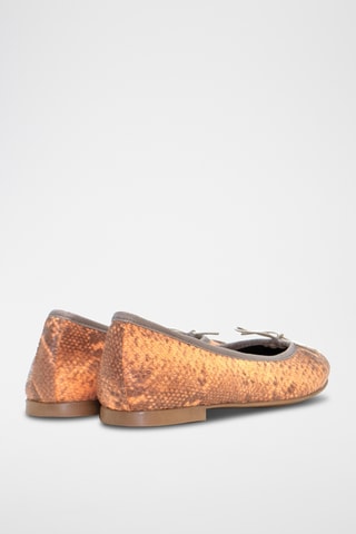 Ballerine in pelle - Arancione