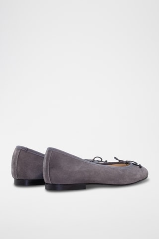 Ballerine in pelle scamosciata - Grigio