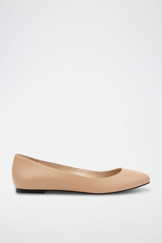 Ballerine in pelle nappa - Nude - Beige