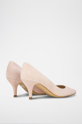 Décolleté in pelle scamosciata - Ecrù