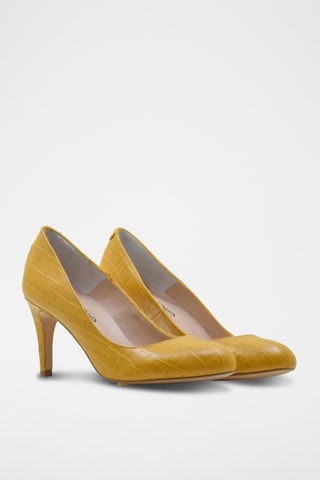 Décolleté in pelle - Giallo