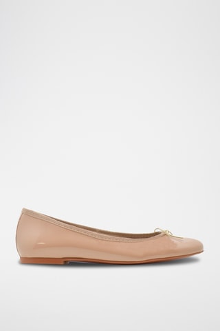 Ballerine in pelle verniciata - Beige