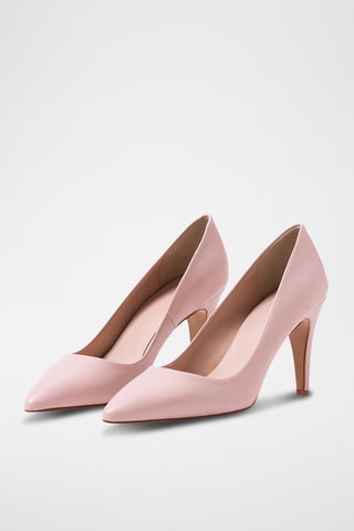 Décolleté in pelle nappa - Beige