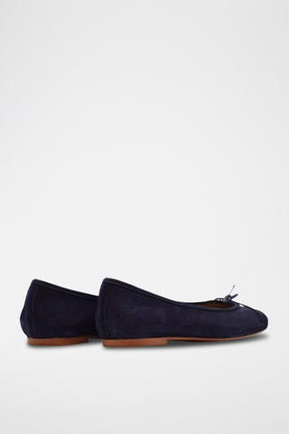 Ballerine in pelle scamosciata - Navy