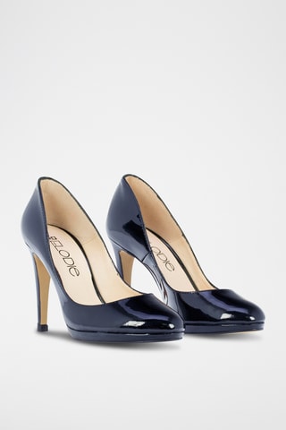 Décolleté in pelle verniciata - Navy