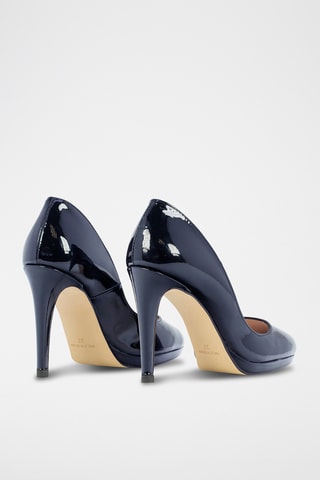 Décolleté in pelle verniciata - Navy