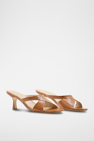 Sandali con tacco - Marrone