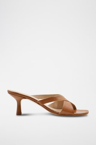 Sandali con tacco - Marrone