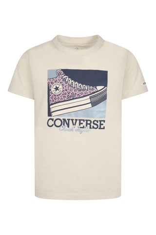 T-shirt - Wit, blauw en roze
