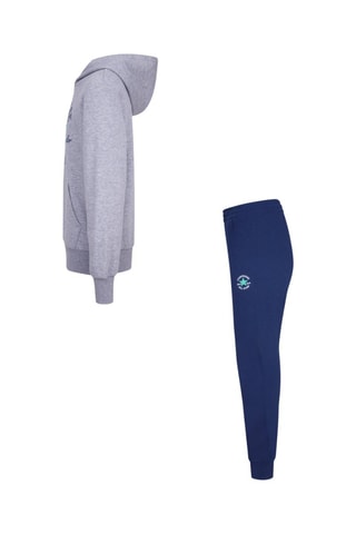 Sweater met Capuchon en Joggingbroek - Blauw en grijs