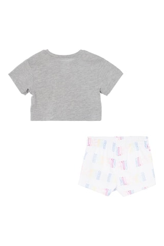 T-shirt en Short - Wit en grijs