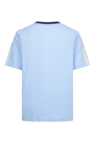 Biologisch Katoenen T-shirt - Wit, blauw en groen