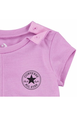 T-shirt en Short - Wit, zwart en roze