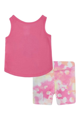 Tie and Dye Spijkershort - Roze