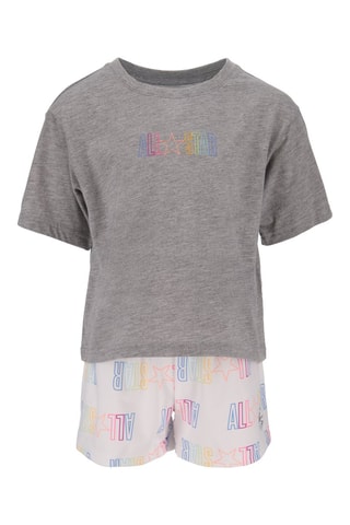 T-shirt en Short - Wit en grijs