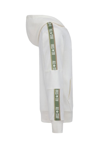 Sweater met Capuchon - Wit en groen