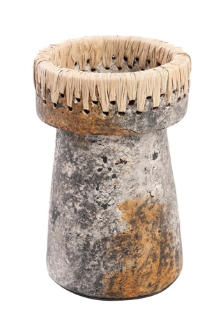 Bougeoir Pretty - 20 cm - Gris
