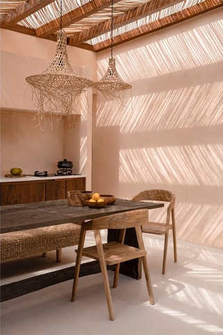 Suspension en rotin Naturel