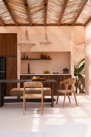 Suspension en rotin Naturel