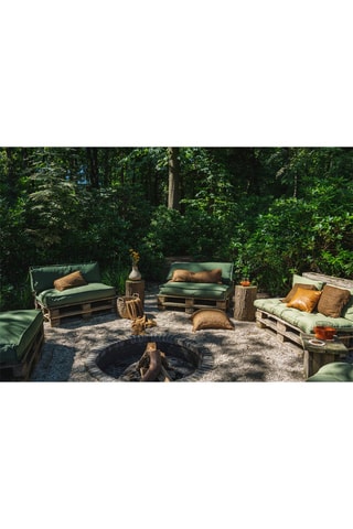 Housse de coussin en cuir Camel- 45 x 45 cm