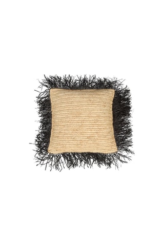 Housse de coussin Naturel et noir - 40 x 40 cm