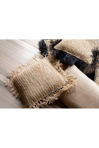 Housse de coussin Naturel et noir - 40 x 40 cm