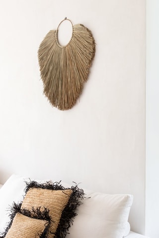 Housse de coussin Naturel et noir - 40 x 40 cm