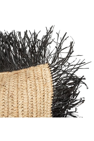 Housse de coussin Naturel et noir - 40 x 40 cm