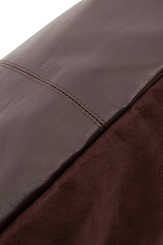 Housse de coussin Four Panel en cuir - Chocolat - 60 x 60 cm