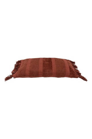 Housse de coussin à franges Oh My Gee - Bordeaux