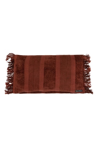 Housse de coussin à franges Oh My Gee - Bordeaux