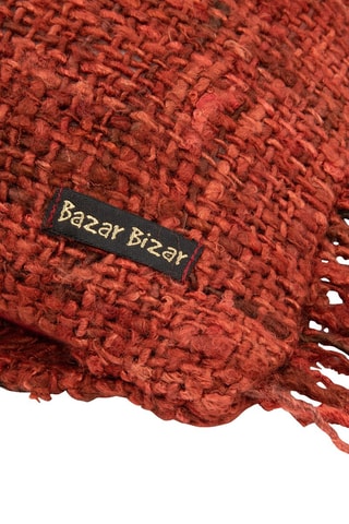 Housse de coussin à franges Oh My Gee - Rouge 