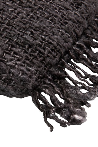 Housse de coussin à franges Oh My Gee - Noir 