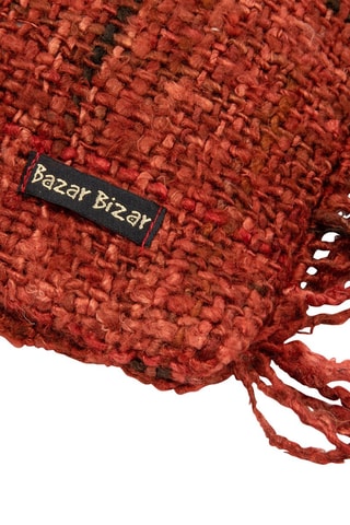 Housse de coussin à franges Oh My Gee - Rouge