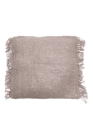 Housse de coussin à franges Oh My Gee - Gris